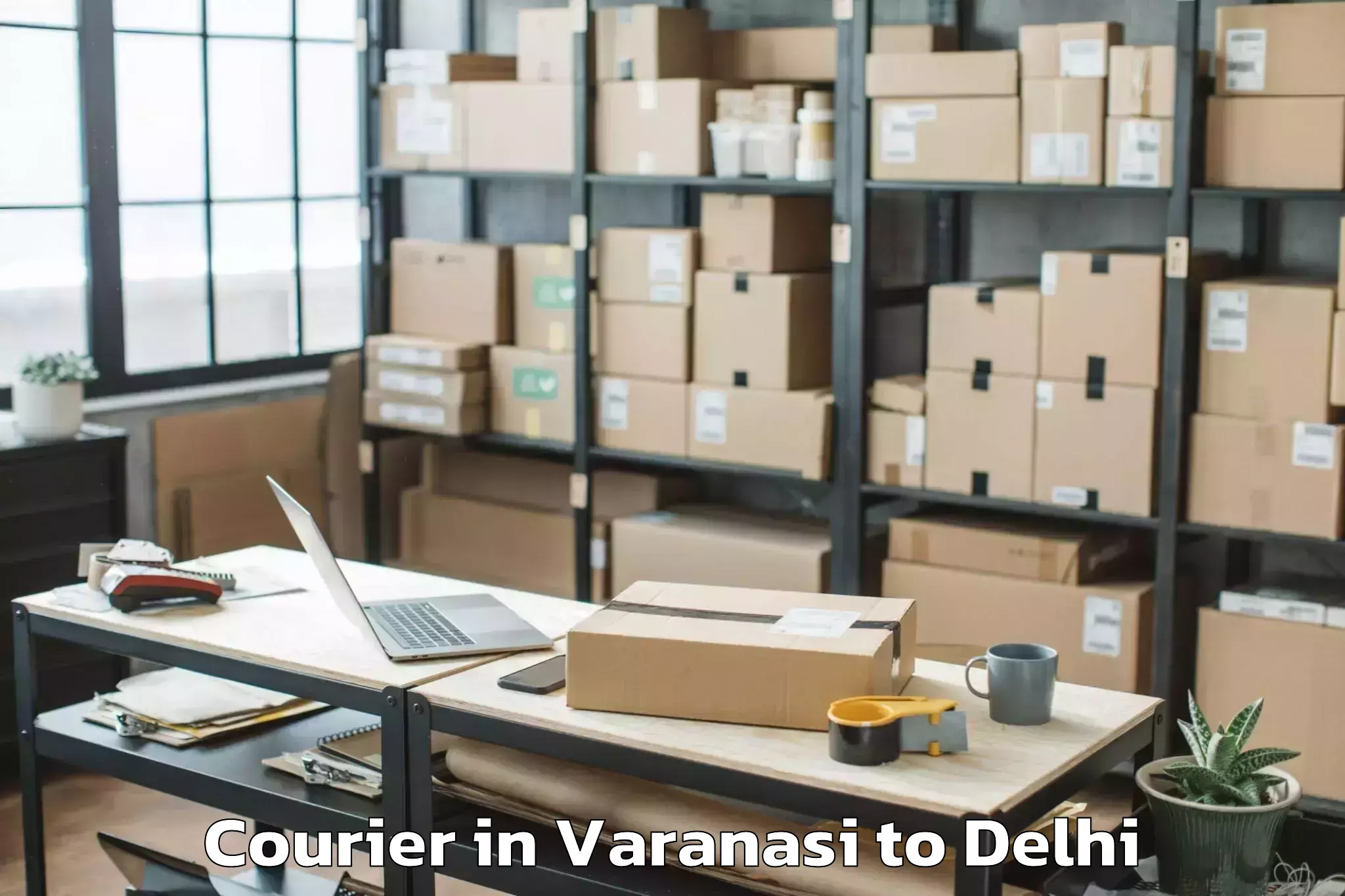 Book Varanasi to Alipur Courier